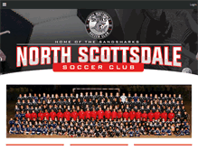 Tablet Screenshot of northscottsdalesoccerclub.com